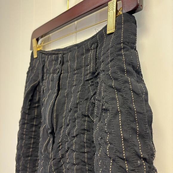 Vintage Harris Wallace Academia 90s Wool Embroidered Bubble Pants Size 10 Smart - Picture 9 of 9